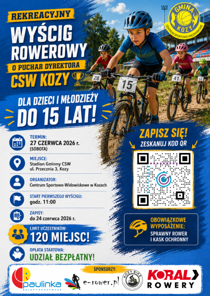 Plakat RWR o Puchar dyrektora CSW Kozy